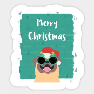 Merry Christmas - Dog Lovers Sticker